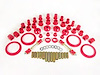 Total Kit Red Incl. C-Arm Front/Spring And Shackle Rear/Strut Arm/Sway Bar Bushings/Sway Bar Ends Links/Coil Isolators - image 1