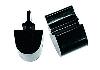 Bump Stop Kit Black Round Top Pull Through Style Pair - image 1