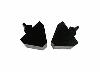 Bump Stop Kit Black Short Pyramid Style Pair - image 1
