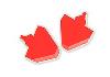Bump Stop Kit Red Short Pyramid Style Pair - image 1