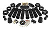 Total Kit; Black; Incl. Front Beam And Snubber Bushings/Shifter Bushings/Spring Plate Grommet/Steeri - image 1