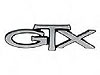 GTX Emblem 1973-74 GTX Front Fender - image 1