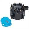 Spark Delivery Cap And Rotor Kit Black 1987-1993 GM V8 With External Coil - image 1