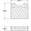 PosiQuiet Semi Met Pads 1971-1973 Ferrari Dino 246 GT Dino 246 GTS - image 1