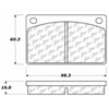 PosiQuiet Semi Met Pads 1967-1993 Volvo 142 144 145 164 1800 240 242 244 245 262 264 265 DL GLE - image 4