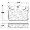PosiQuiet Semi Met Pads 1972-1991 Dodge Honda Hyundai Mazda Mitsubishi Plymouth Toyota 808 Arrow Cha - image 2
