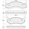 PosiQuiet Semi Met Pads 1973-1993 Chrysler Dodge Plymouth B100 B100 Van B150 B200 B200 Van B250 B300 - image 1