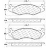 PosiQuiet Semi Met Pads 1982-1992 American Motors Jeep Cherokee CJ5 CJ7 Comanche Concord Eagle Scram - image 2