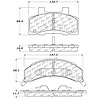 PosiQuiet Semi Met Pads 1990-1996 Buick Cadillac Chevrolet Oldsmobile Pontiac 6000 98 Bonneville Cel - image 1