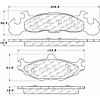 PosiQuiet Semi Met Pads 1984-1990 Chrysler Dodge Plymouth 600 Acclaim Aries Caravelle Daytona Lancer - image 1