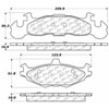 PosiQuiet Semi Met Pads 1984-1990 Chrysler Dodge Plymouth 600 Acclaim Aries Caravelle Daytona Lancer - image 2