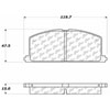 PosiQuiet Semi Met Pads 1983-1995 Chevrolet Geo Toyota Camry Celica Corolla MR2 Nova Prizm Tercel - image 2