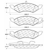 PosiQuiet Semi Met Pads 1983-1994 Ford Mercury Escort EXP LN7 Lynx Tempo Topaz - image 1