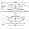 PosiQuiet Semi Met Pads 1984-1990 Chrysler Dodge Plymouth Caravan Grand Caravan Grand Voyager Mini R - image 1