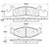 PosiQuiet Semi Met Pads 1984-1990 Chrysler Dodge Plymouth Caravan Grand Caravan Grand Voyager Mini R - image 2
