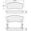 PosiQuiet Semi Met Pads 1982-1992 for Nissan for Subaru Hikari Justy Pulsar Pulsar NX fits Sentra Tsuru - image 1