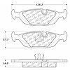 PosiQuiet Semi Met Pads 1981-1991 BMW 318i 318is 325 325e 325es 325i 325is 325iX 524td 528e 533i 535 - image 1