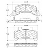 PosiQuiet Semi Met Pads 1980-1991 Buick Cadillac Chevrolet Oldsmobile Pontiac 6000 Beretta Calais Ca - image 1