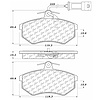 PosiQuiet Semi Met Pads 1983-1991 Audi 100 100 Quattro 5000 Quattro - image 1