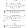 PosiQuiet Semi Met Pads 1986-1998 Saab 900 9000 - image 1