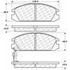 PosiQuiet Semi Met Pads 1985-1989 Acura Honda Accord Integra Prelude - image 2