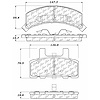 PosiQuiet Semi Met Pads 1988-1991 Chevrolet GMC C1500 C2500 K1500 K2500 - image 1