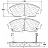 PosiQuiet Semi Met Pads 1988-1991 Honda Civic CRX Prelude - image 2