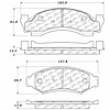PosiQuiet Semi Met Pads 1986-1989 Ford Bronco E-150 Econoline E-150 Econoline Club Wagon F-150 - image 1