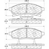 PosiQuiet Semi Met Pads 1988-1988 Oldsmobile Pontiac Cutlass Supreme Grand Prix - image 2