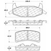 PosiQuiet Semi Met Pads 1988-1988 Oldsmobile Pontiac Cutlass Supreme Grand Prix - image 2