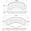 PosiQuiet Semi Met Pads 1983-1997 Ford Mazda Aerostar B2300 B3000 B4000 Bronco II Explorer Navajo Ranger - image 1