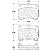 PosiQuiet Semi Met Pads 1988-1992 Ford Festiva - image 1