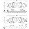 PosiQuiet Semi Met Pads 1985-1992 Chevrolet Pontiac Camaro Corvette Firebird - image 1