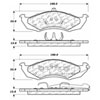 PosiQuiet Semi Met Pads 1989-1989 Ford Thunderbird - image 2