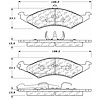 PosiQuiet Semi Met Pads 1986-1993 Ford Mercury Sable Taurus - image 1