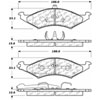 PosiQuiet Semi Met Pads 1986-1993 Ford Mercury Sable Taurus - image 2