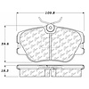 PosiQuiet Semi Met Pads 1984-1995 Mercedes-Benz 190E 260E 300CE 300D 300E 300TD 300TE 320E 320TE E300 - image 1