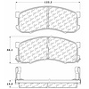 PosiQuiet Semi Met Pads 1989-1991 Mazda MPV - image 1