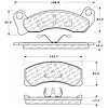 PosiQuiet Semi Met Pads 1987-1993 Ford Mustang Thunderbird - image 1
