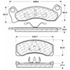 PosiQuiet Semi Met Pads 1987-1993 Ford Mustang Thunderbird - image 2