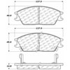 PosiQuiet Semi Met Pads 1987-2006 Dodge for Hyundai Mitsubishi Accent Excel Precis Scoupe Verna - image 2