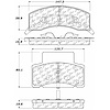 PosiQuiet Semi Met Pads 1990-2002 Chevrolet Dodge GMC C3500 C3500HD Express 2500 Express 3500 G30 G3 - image 1