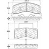 PosiQuiet Semi Met Pads 1990-2002 Chevrolet Dodge GMC C3500 C3500HD Express 2500 Express 3500 G30 G3 - image 4