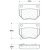 PosiQuiet Semi Met Pads 2006-2007 for Subaru Impreza - image 2