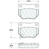 PosiQuiet Semi Met Pads 2006-2007 for Subaru Impreza - image 4