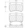 PosiQuiet Semi Met Pads 1990-2002 Ford for Kia Mazda Mercury 323 Aspire Escort Protege Rio Tracer - image 1