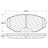 PosiQuiet Semi Met Pads 1990-1995 Infiniti Q45 - image 1