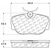 PosiQuiet Semi Met Pads 1984-2004 BMW Land Rover Mercedes-Benz Saab 190D 190E 318i 318is 325 325e 32 - image 1