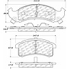 PosiQuiet Semi Met Pads 1991-1993 Buick Cadillac Chevrolet Oldsmobile Pontiac 88 98 Allante Bonnevil - image 1
