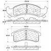 PosiQuiet Semi Met Pads 1991-1993 Buick Cadillac Chevrolet Oldsmobile Pontiac 88 98 Allante Bonnevil - image 2